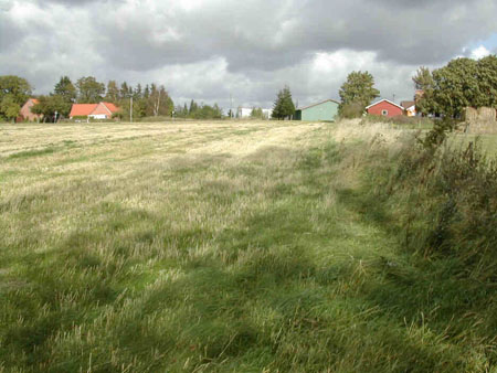 Mod nord fra det sydøstlige hjørne i parcel 7